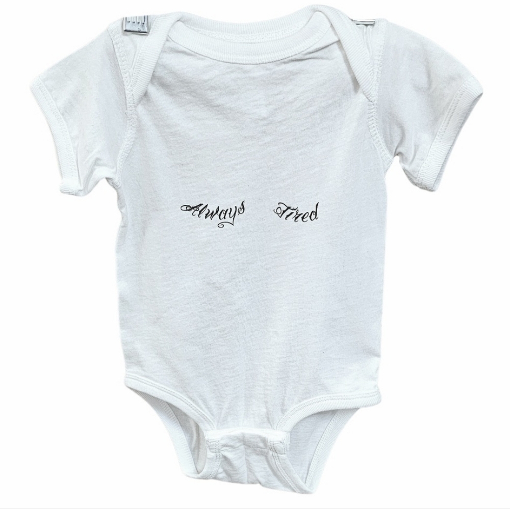 NWOT | 6m "Always Tired" Rabbit Skins Onesie